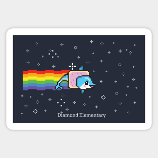 Nyan Diamond Dolphin Sticker